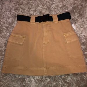 PACSUN cargo skirt with buckle belt!